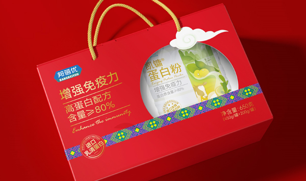 邦蓓优蛋白粉礼盒包装设计x狗子28设计 